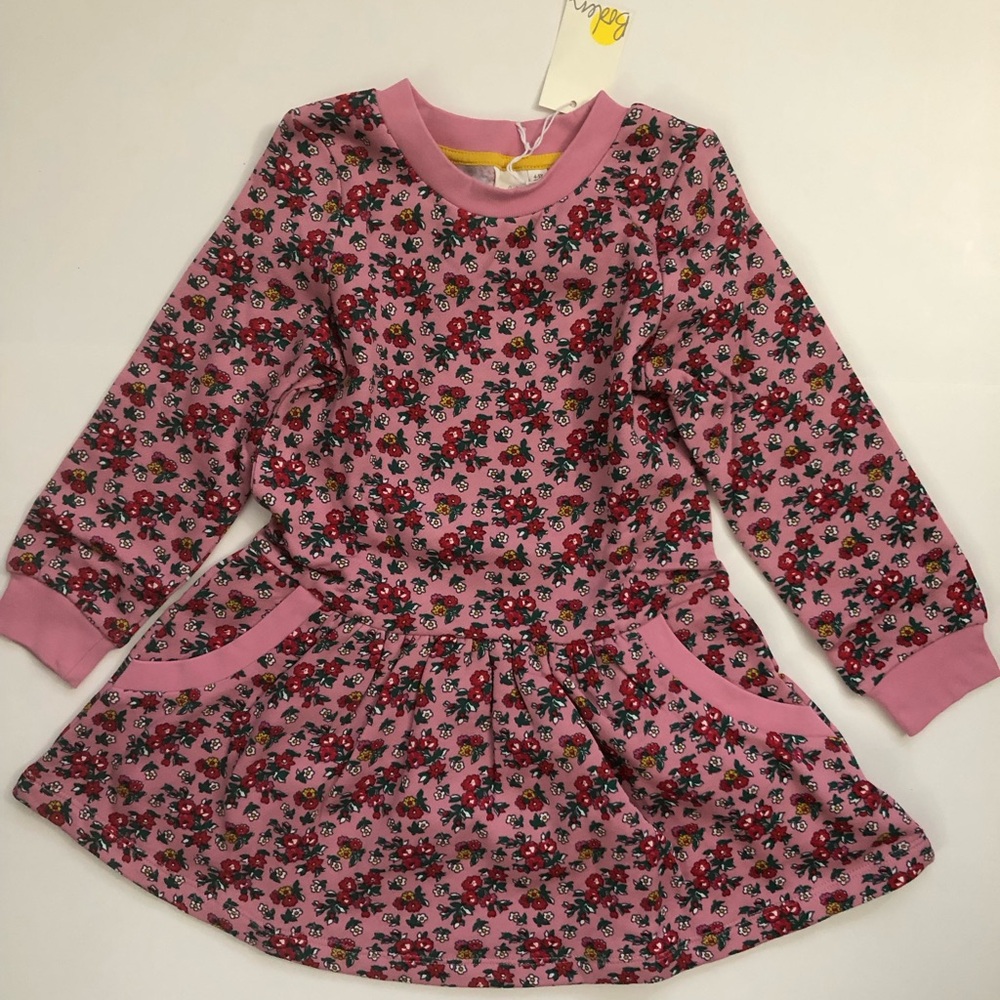 NWT Mini Boden Printed Sweatshirt Dress